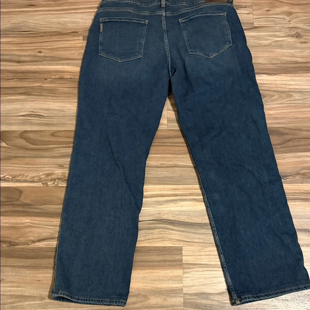 Paige Doheny Men's Sz.36 Relaxed Straight Stretch Dark Wash Denim Blue Jeans USA - Picture 8 of 8